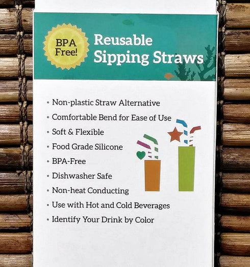 Reusable Silicone Drinking Straws
